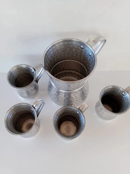 Aluminyum Sürahi ve Bardak. - 4