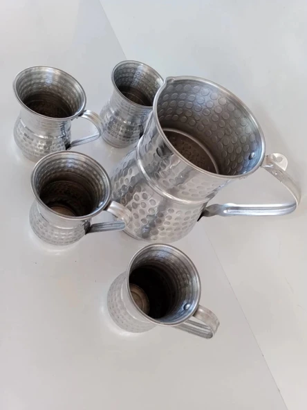 Aluminyum Sürahi ve Bardak. - 5