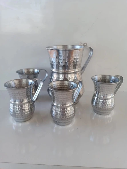 Aluminyum Sürahi ve Bardak. - 2