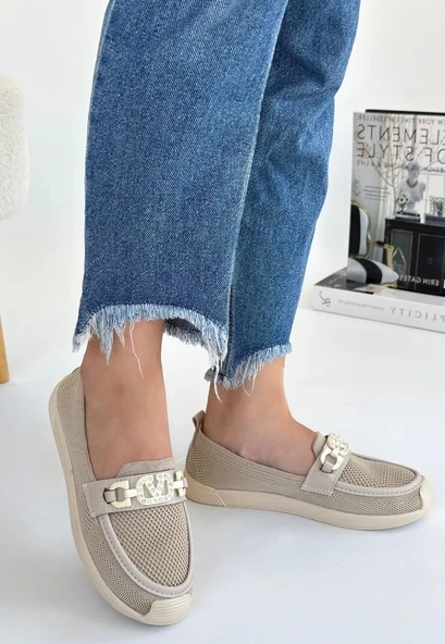 Wata Bej Triko Babet Ayakkabı - Resim 3