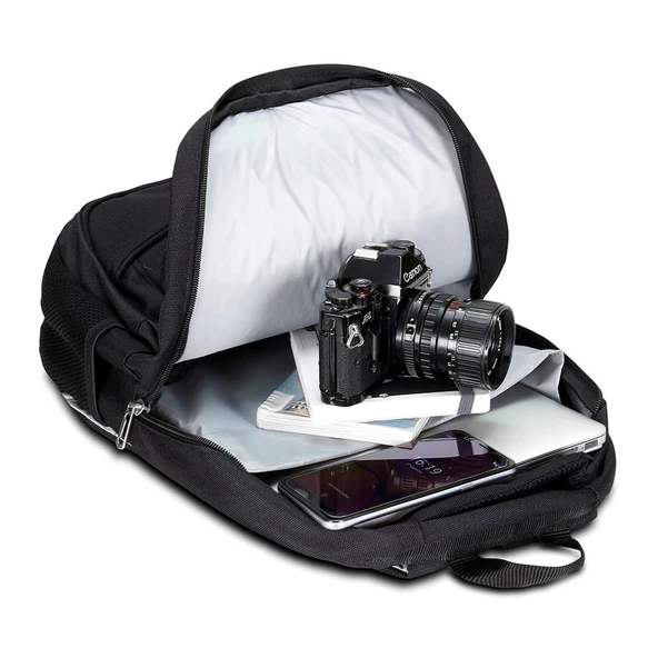 Classone BP-L200 Palermo Serisi WTXpro Su Geçirmez Kumaş 15,6" Uyumlu Laptop Notebook Çantası - Resim 9