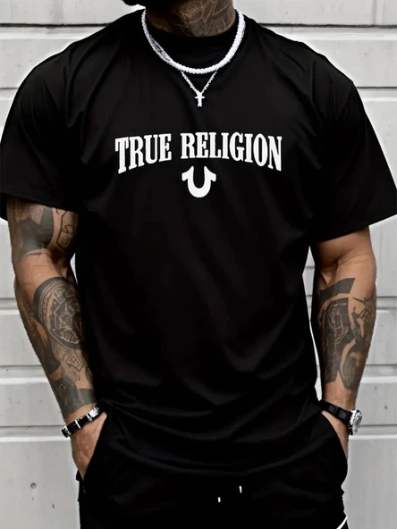 Erkek True Religion Baskılı Süprem T-shirt ürün görseli 1