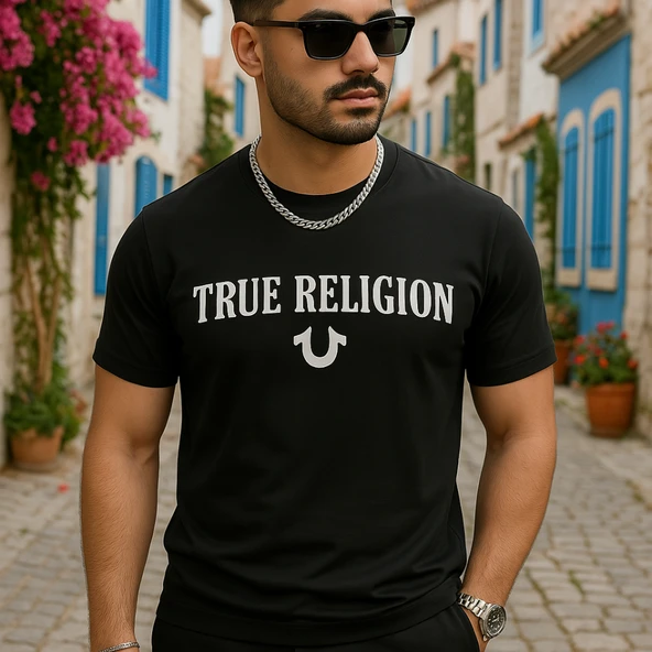 Erkek True Religion Baskılı Süprem T-shirt ürün görseli 1