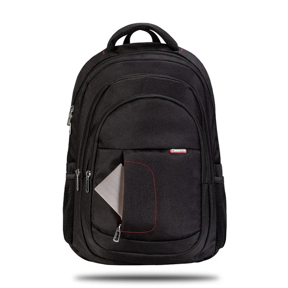 Classone BP-L200 Palermo Serisi WTXpro Su Geçirmez Kumaş 15,6" Uyumlu Laptop Notebook Çantası - Resim 2