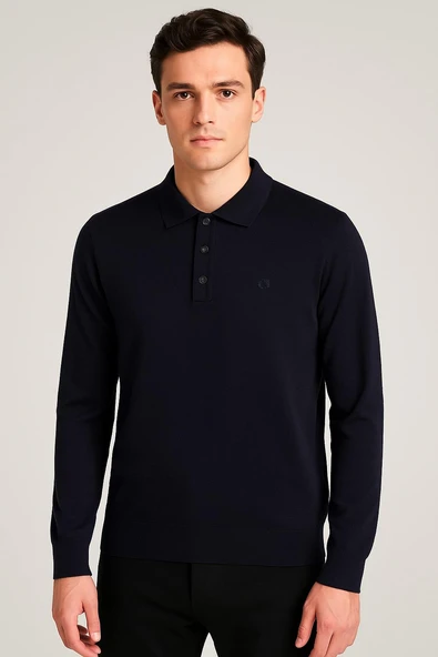 Simenti Regular Polo Yaka Düğmeli Erkek Triko - 7422 - 6