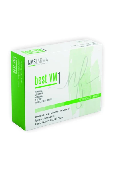 NASMED BEST VM1 YESIL 30 YUM JEL KAP