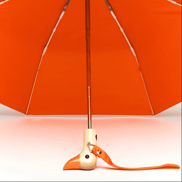 Original Duckhead Duck Kompakt Şemsiye - Papaya - Resim 3