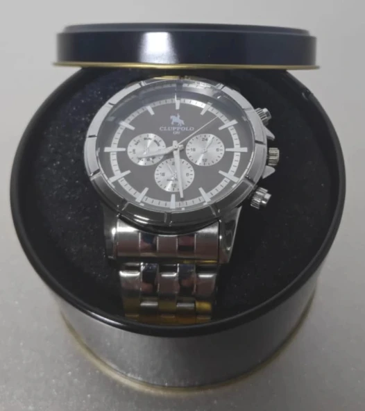 Erkek Saat Çelik Kordon Kronograf Tasarım Quartz Kol Saati - 4