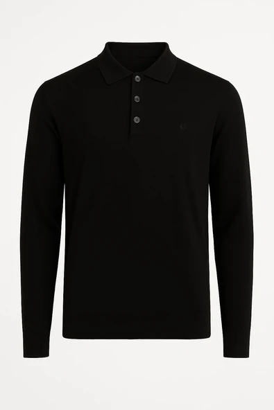 Simenti Regular Polo Yaka Düğmeli Erkek Triko - 7422 - 7