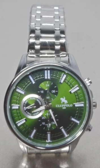 Erkek Saat Çelik Kordon Kronograf Tasarım Quartz Kol Saati