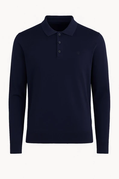 Simenti Regular Polo Yaka Düğmeli Erkek Triko - 7422 - 5