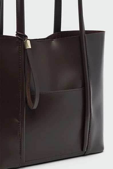 Yavrulu Omuz Çantası Kahve ürün görseli