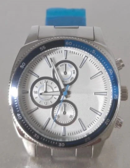 Erkek Kol Saati Gümüş Kordon (Beyaz Kadran) - 3