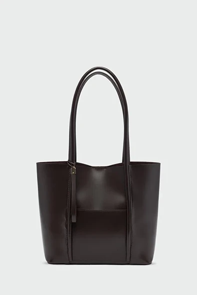 Yavrulu Omuz Çantası Kahve - Resim 2