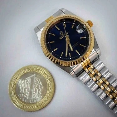 ANALOG Quartz Makina METAL ERKEK KOL SAATİ SİYAH KADRAN SU GEÇİRMEZ - 2