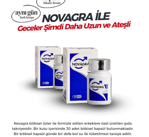 Novagra 2 kutu 60 tablet Sertleştirici9 Geciktirici8 Takviye - Resim 1