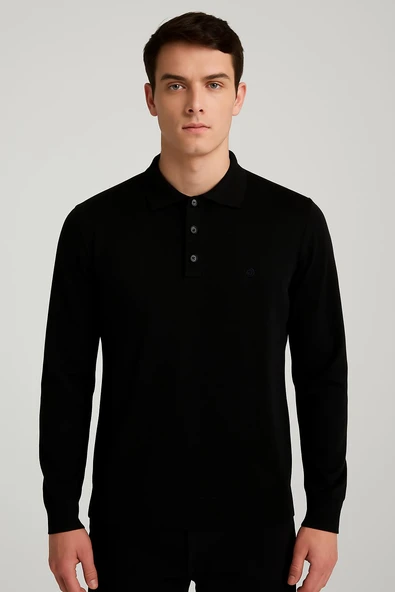 Simenti Regular Polo Yaka Düğmeli Erkek Triko - 7422 - 8