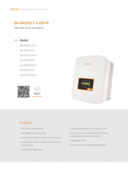 1.5 kW Monofaze On Grid İnvertör - Resim 3