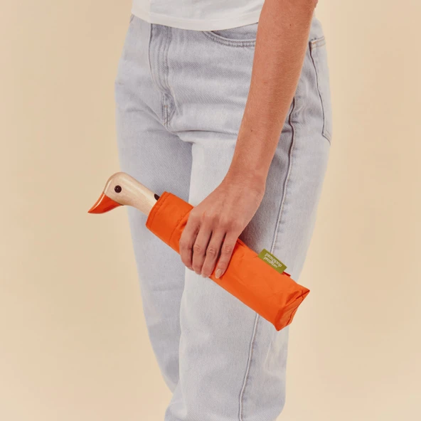 Original Duckhead Duck Kompakt Şemsiye - Papaya - Resim 5