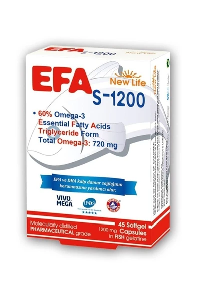 NEW LIFE EFA S-1200 MG 45 KAPSUL ürün görseli 1
