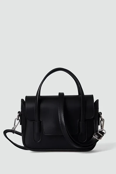 Retro Kutu Model El ve Çapraz Çanta Siyah ürün görseli