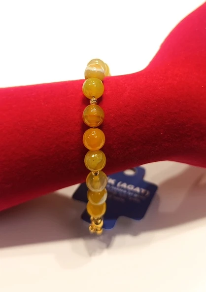 Monalisa Home Lüks Renkli Akik Taş Figürlü Bileklik ürün görseli 1