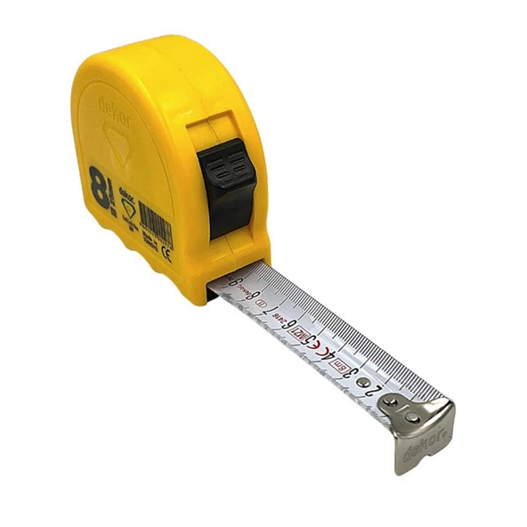 Şerit Metal Bükülebilir Metre Plastik Kasalı 8 m x 25 mm - Resim 3