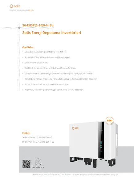 10 kW Hibrit İnvertör - Resim 3