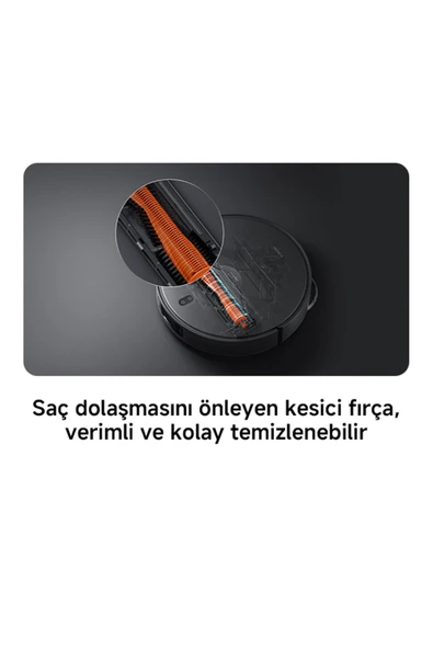 Robot Vacuum X20 Max Akıllı Robot Süpürge ve Mop - 8000Pa Siyah(Xiaomi Türkiye Garantili) - Resim 5