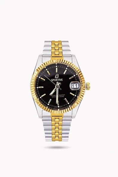 ANALOG Quartz Makina METAL ERKEK KOL SAATİ SİYAH KADRAN SU GEÇİRMEZ - 3