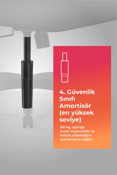 Metta Ergolife Sit 8 Ofis Koltuğu | Krom Ayaklı, Tekerlekli, Siyah, Bilgisayar Sandalyesi - 411.58.1.222 - Resim 6