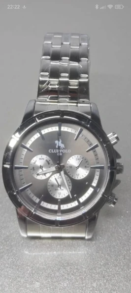 Erkek Saat Çelik Kordon Kronograf Tasarım Quartz Kol Saati - 3