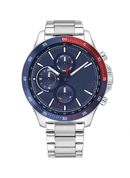 Erkek Kol Saati Gümüş Kordon (Mavi  Kadran) - 4