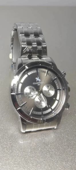 Erkek Saat Çelik Kordon Kronograf Tasarım Quartz Kol Saati - 2