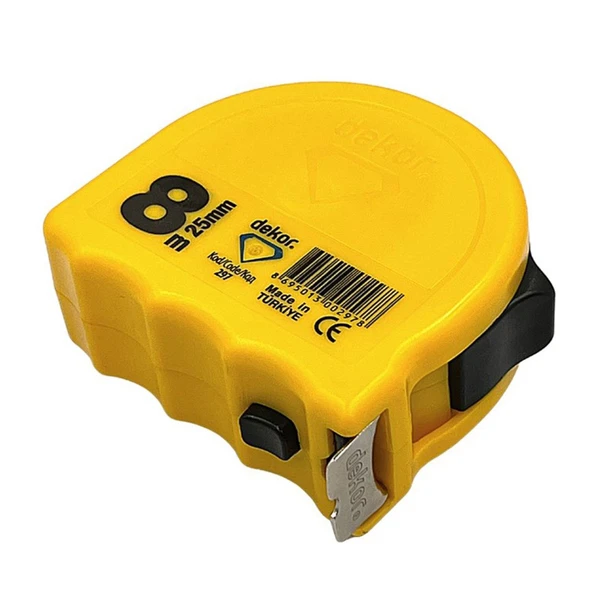 Şerit Metal Bükülebilir Metre Plastik Kasalı 8 m x 25 mm ürün görseli