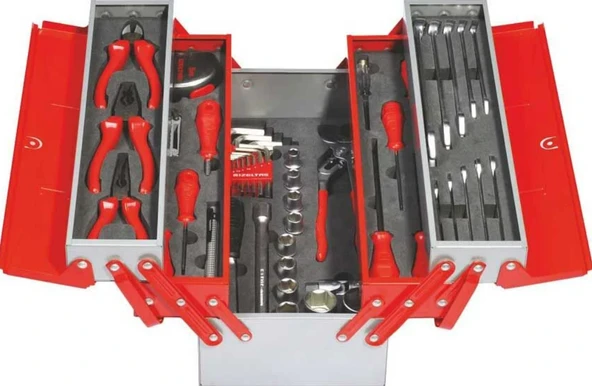 İzeltaş Mekanikçi Takım Çantası 195x420x210mm (5 Gözlü)