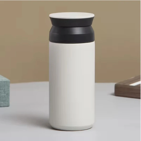 Paslanmaz Çelik Bardak Mug Termos 350 ml  Çift Katmanlı, Sızdırmaz Kapaklı ürün görseli