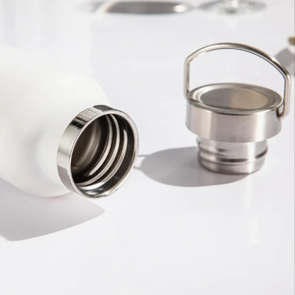 750 ml Paslanmaz Çelik Tutacaklı Termos Matara -Vakumlu Sızdırmaz - Resim 6