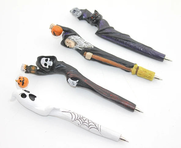 Polyester Tükenmez Kalem Cadılar Bayramı Temalı - Resim 2