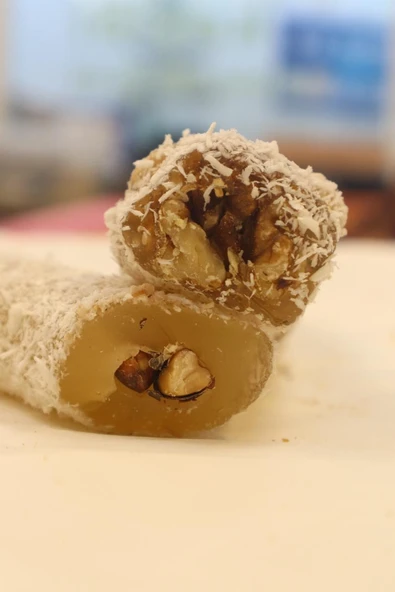 Öz Altın Kayısı Fıstıklı Cevizli Şeker Sucuğu 1 KG - 3