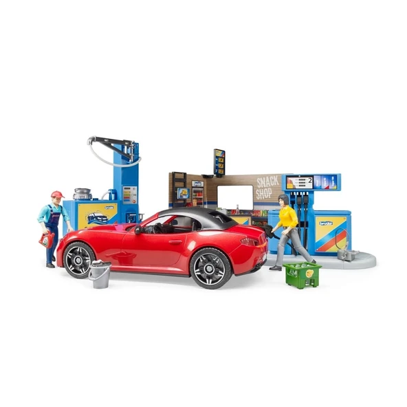 Bruder Benzin İstasyonu Ve Oto Yıkama BR62111 - Resim 2