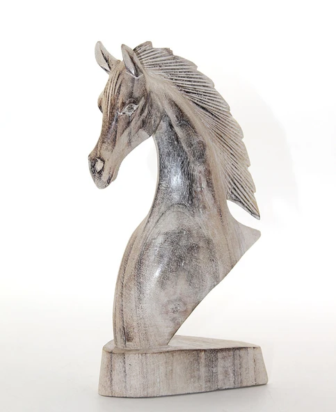 Ahşap At Büstü 25 cm ürün görseli 1