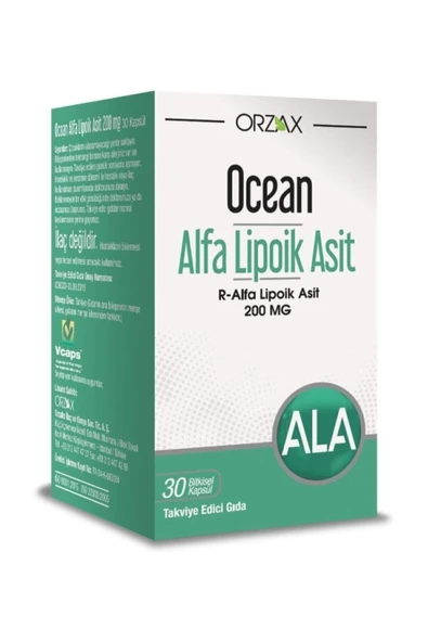 OCEAN ALFA LİPOİK ASİT 200 MG 30 KAPSÜL