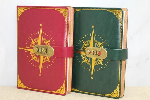 Özel Tasarım Şifreli Deri Defter ürün görseli 1