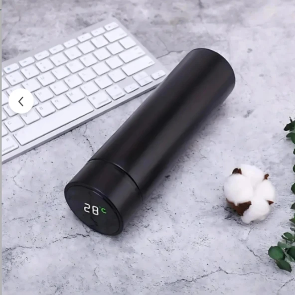 Çelik Dijital Led Sıcaklık Göstergeli Akıllı Termos Matara 400 ml - Resim 6