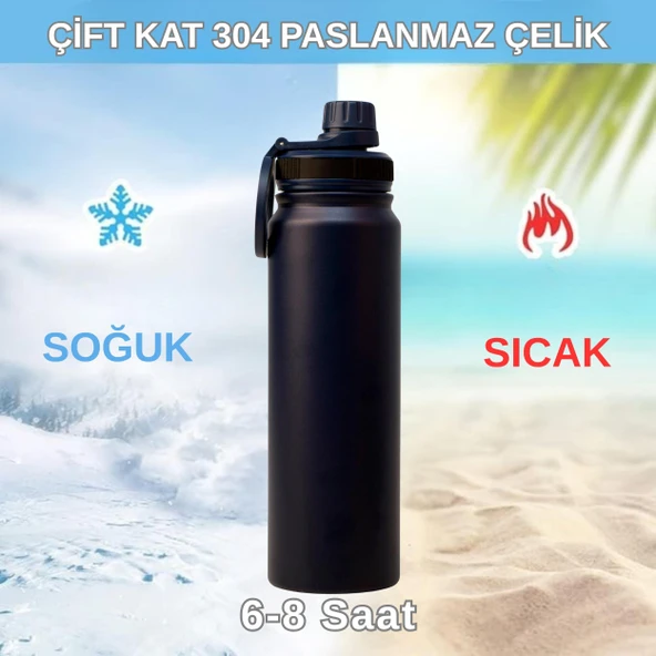 Paslanmaz Çelik Termos 780 ml-Manyetik Telefon Tutuculu - Resim 7