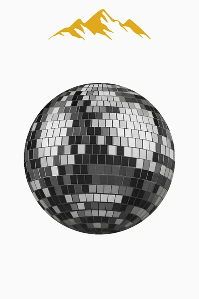 DİSKO TOPU Desenli Süngerli Kaymaz Dot Taban Dijital Baskı Halı H1060 RENKLİ 80 X 80 - Resim 3