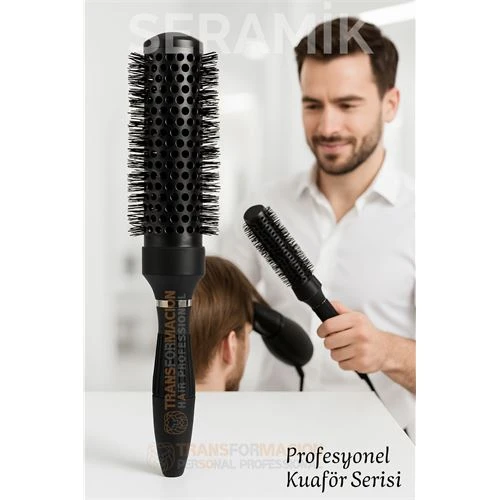 Profesyonel Kuaför 50 mm Ceramic Ionic Nano Fön Fırçası – 32 cm Uzunluk, Profesyonel Kuaför Serisi ürün görseli