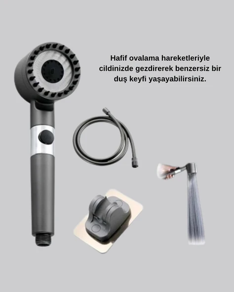 Masaj Etkili Duş Başlığı – Su Tasarruflu, Yüksek Basınçlı ve Cilt Dostu Tasarım - Resim 4