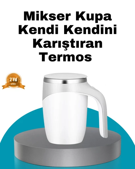 Manyetik Otomatik Karıştırma Bardağı – Şarjlı, Paslanmaz ve Pratik ürün görseli 1